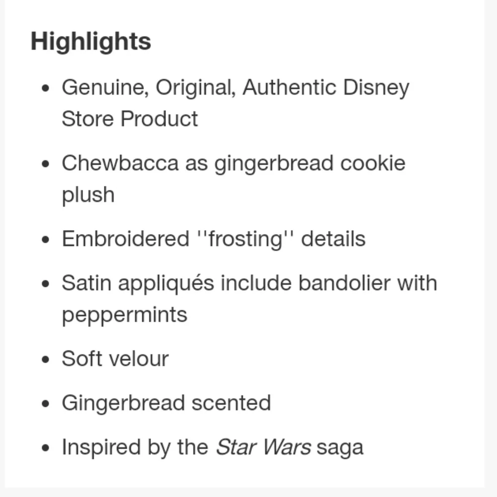 Disney | Chewbacca Gingerbread Plush Pillow